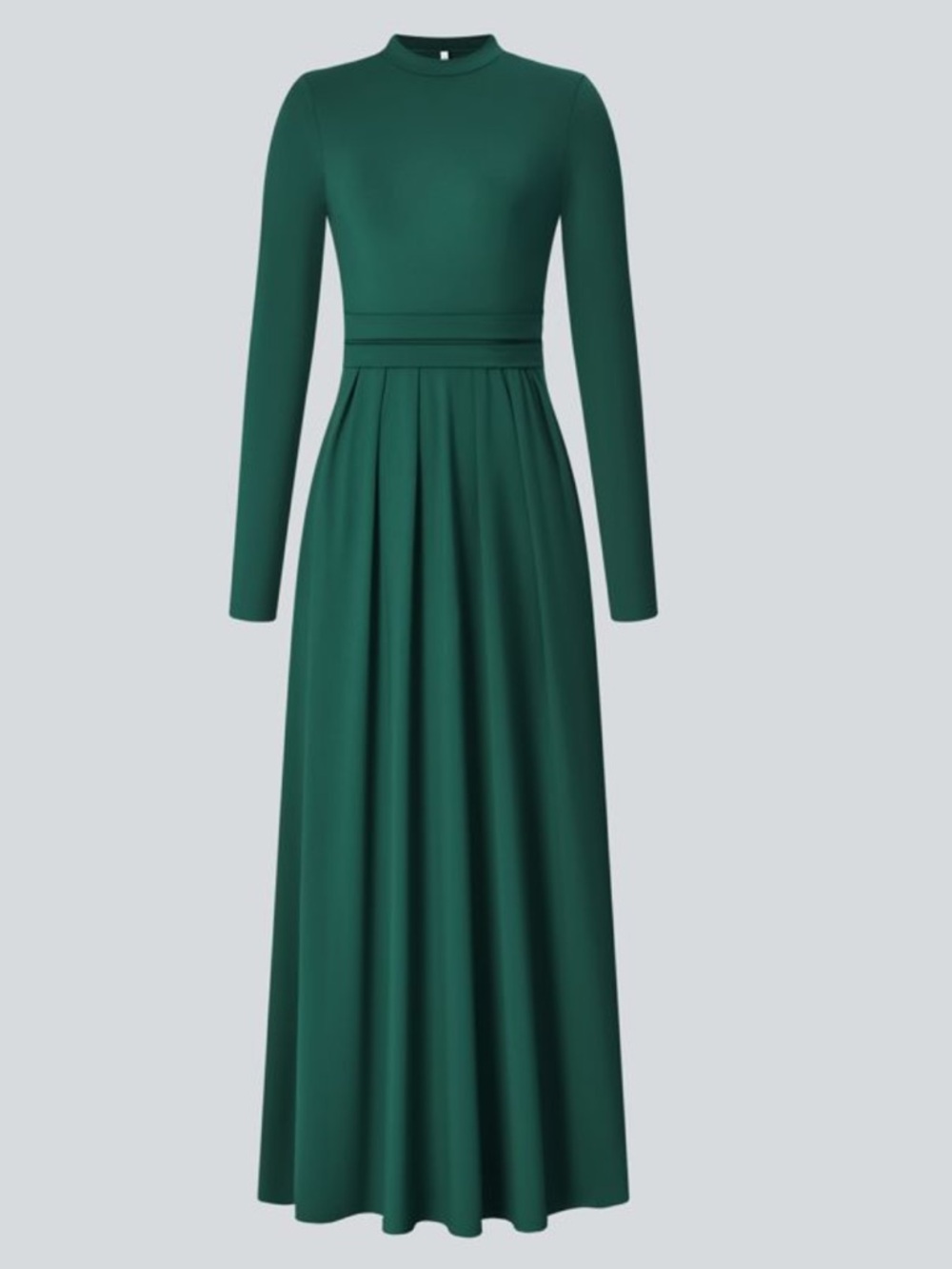 HALARA Forest Green Long Sleeve Maxi Dress size large - Picture 6 of 8